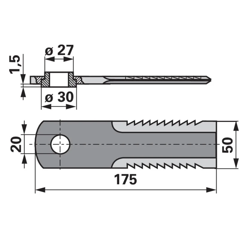 MWS - 755875 - Chipper blade