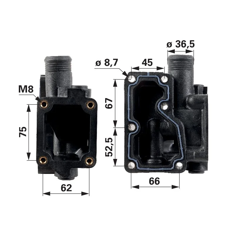 Perkins Original - 4133L054 - Thermostat housing