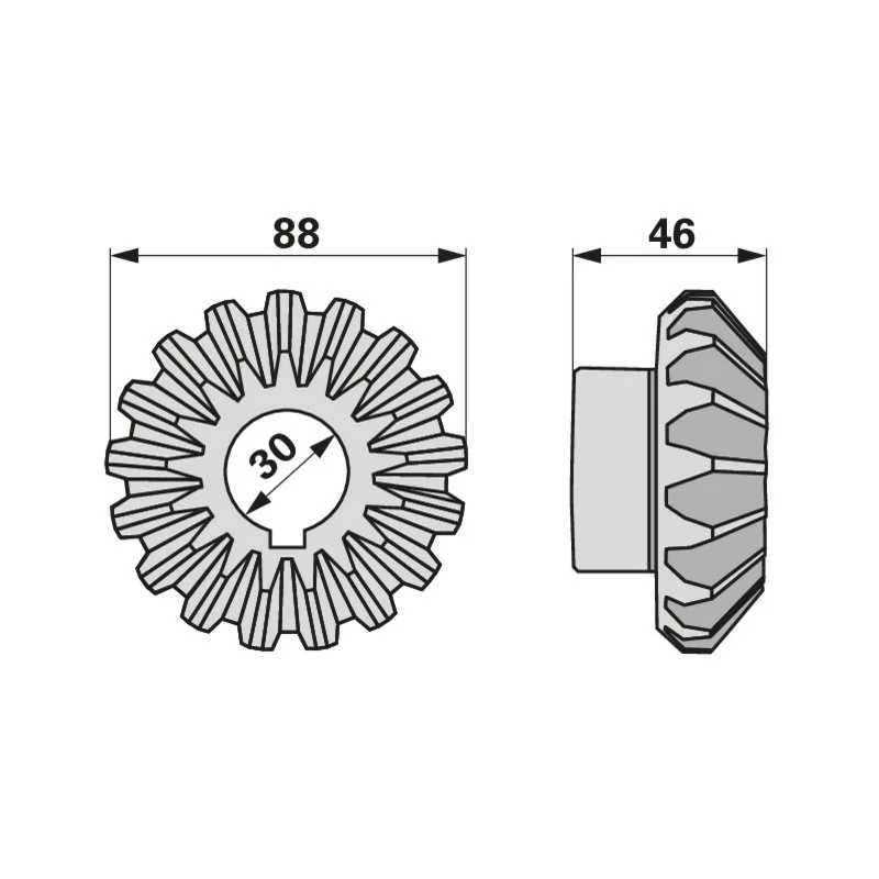 Pöttinger - 00+203.80.007.0 - Bevel Gear
