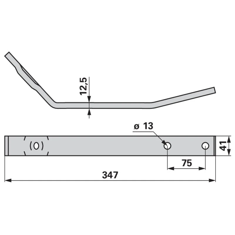 Pöttinger - 00+218.70.011.0 - Tine arm