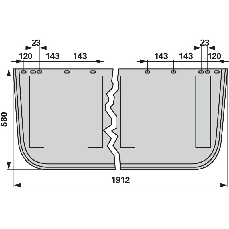 Pöttinger - 00+499.008 - Swath cloth