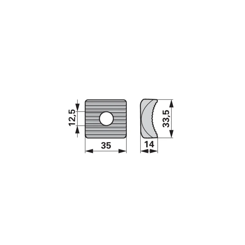 Pöttinger - 621.326 - Clamping piece