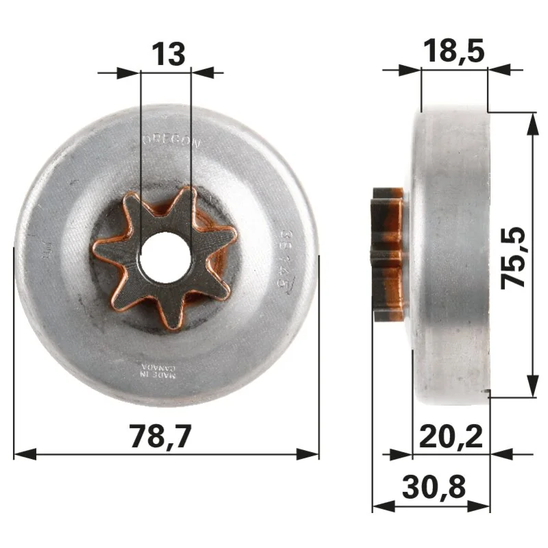 Prillinger Longlife - 38145X - Track sprocket Longlife