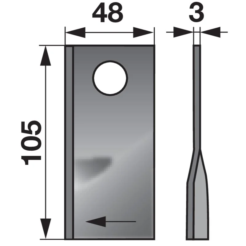 Prillinger Premium - 0041013325 - Rotary mower blade (Pack of 25)