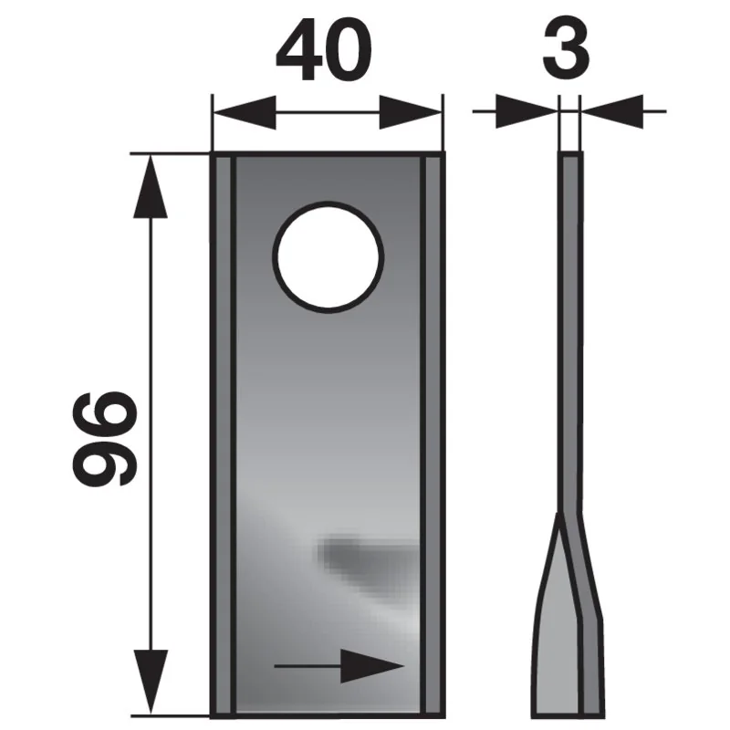 Prillinger Premium - 0041017125 - Rotary mower blade (Pack of 25)