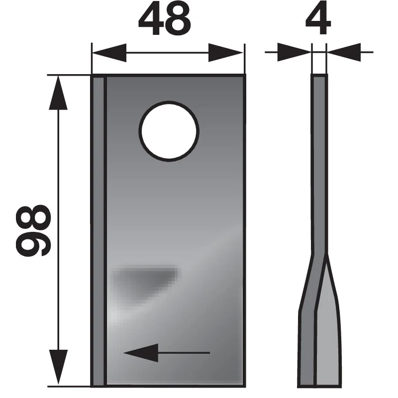 Prillinger Premium - 0041020525 - Rotary mower blade (Pack of 25)