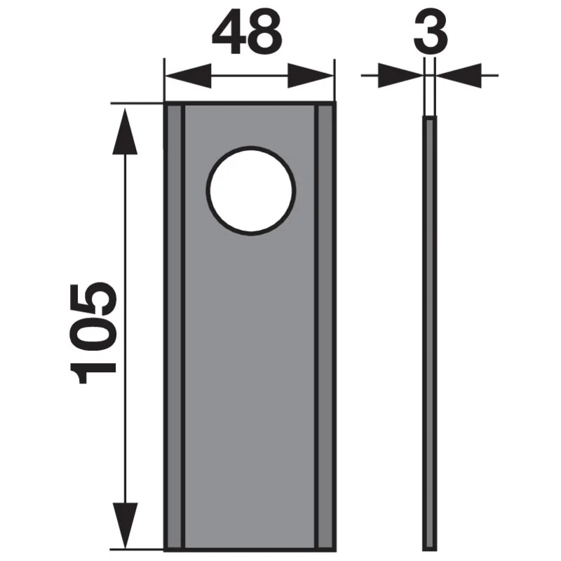Prillinger Premium - 0041026525 - Rotary mower blade (Pack of 25)