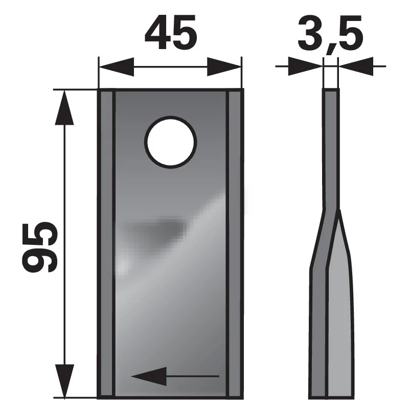 Prillinger Premium - 0041040925 - Rotary mower blade (Pack of 25)