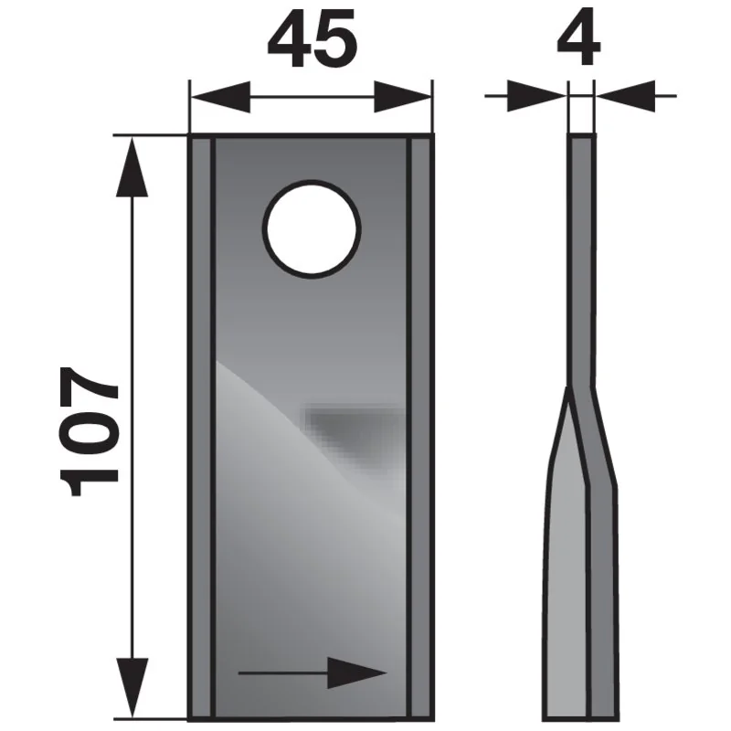 Prillinger Premium - 0041041025 - Rotary mower blade (Pack of 25)