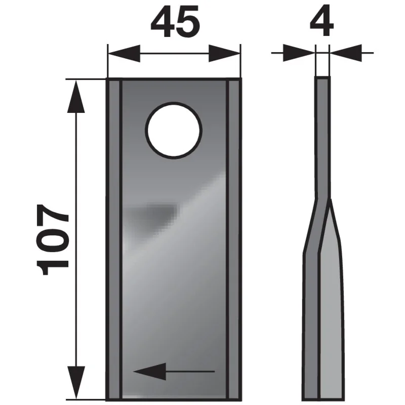 Prillinger Premium - 0041041125 - Rotary mower blade (Pack of 25)