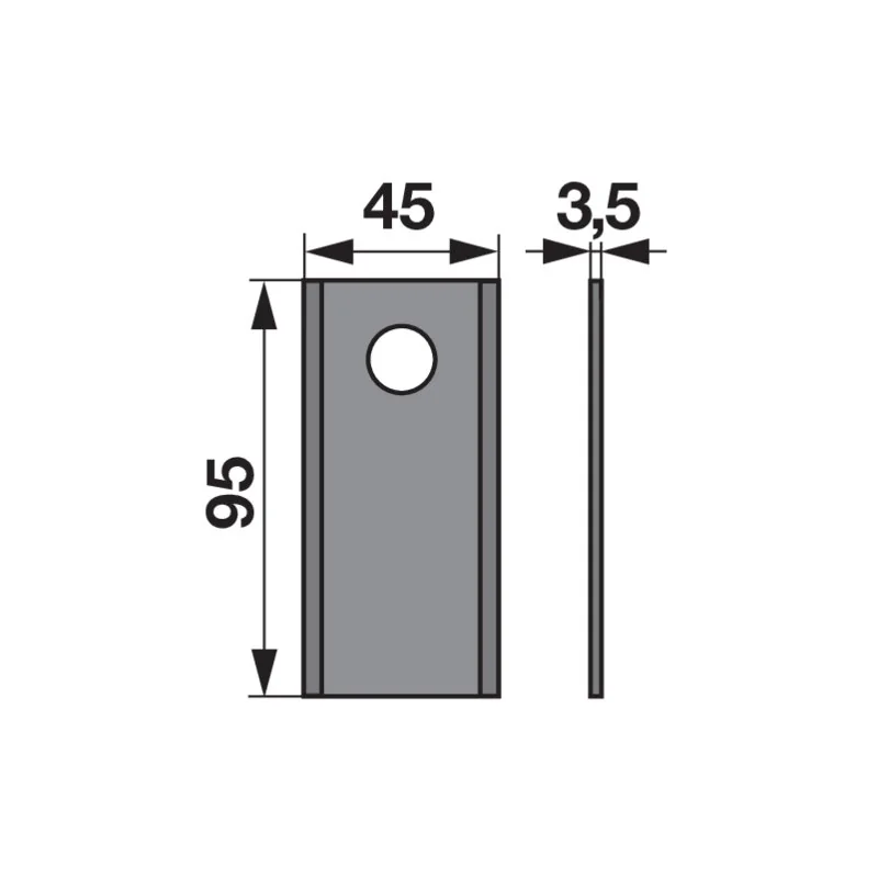 Prillinger Premium - 0041042525 - Rotary mower blade (Pack of 25)