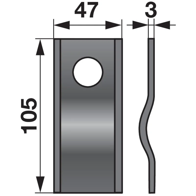 Prillinger Premium - 0041060125 - Rotary mower blade (Pack of 25)