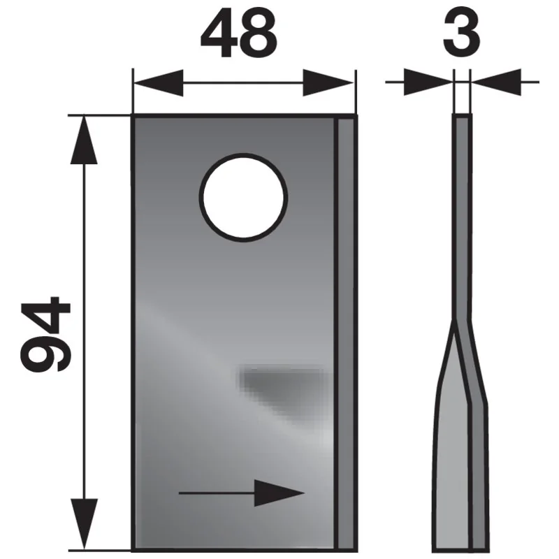 Prillinger Premium - 0041060725 - Rotary mower blade (Pack of 25)