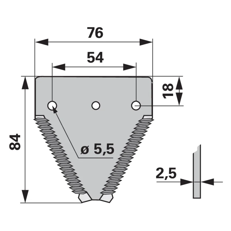 Radura - 1327448C1 - Mower blade