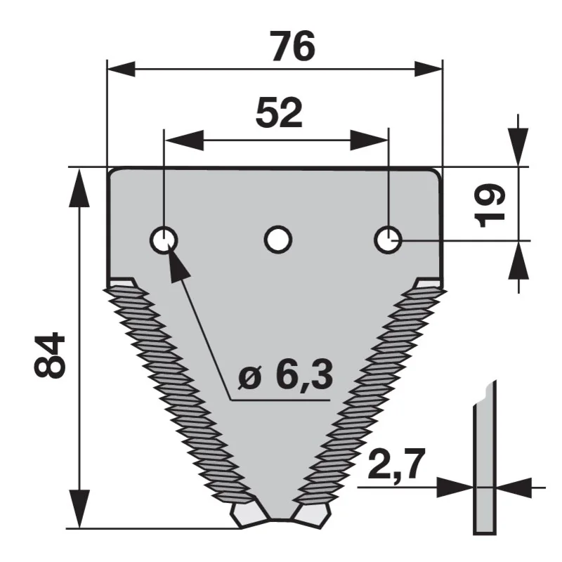 Radura - 41785.05 - Mower blade