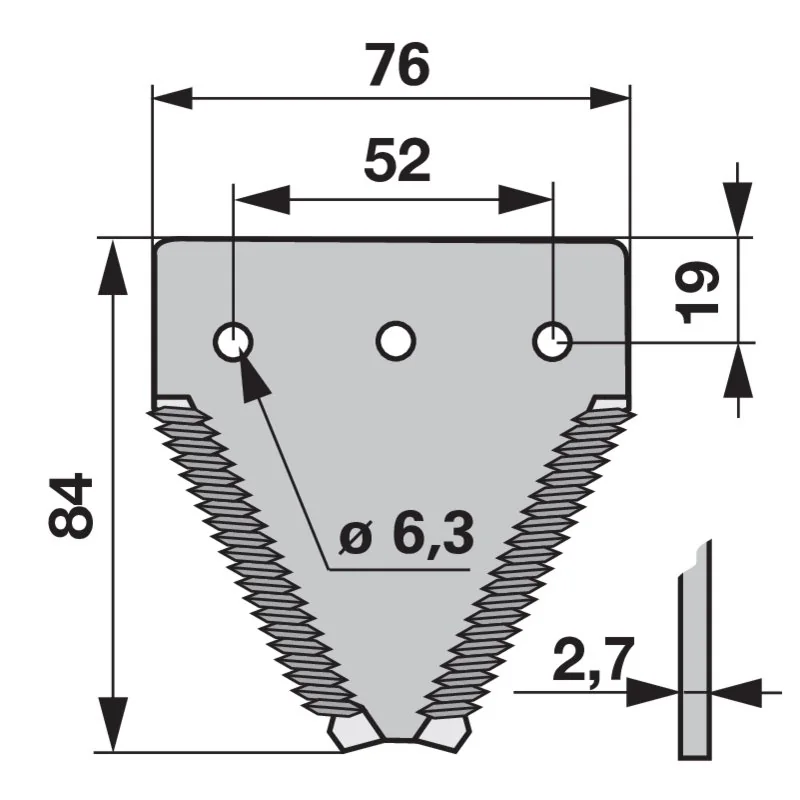 Radura - 41786.05 - Mower blade