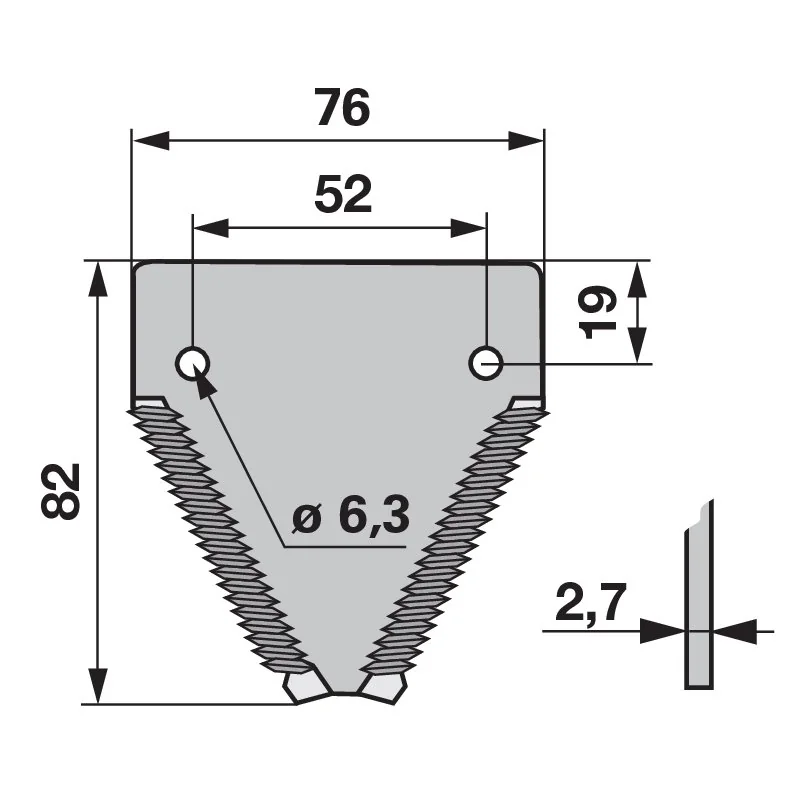 Radura - 51665.05 - Mower blade