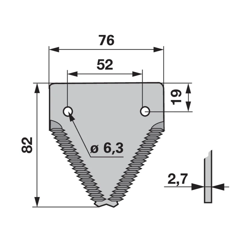 Radura - 51673.05 - Mower blade