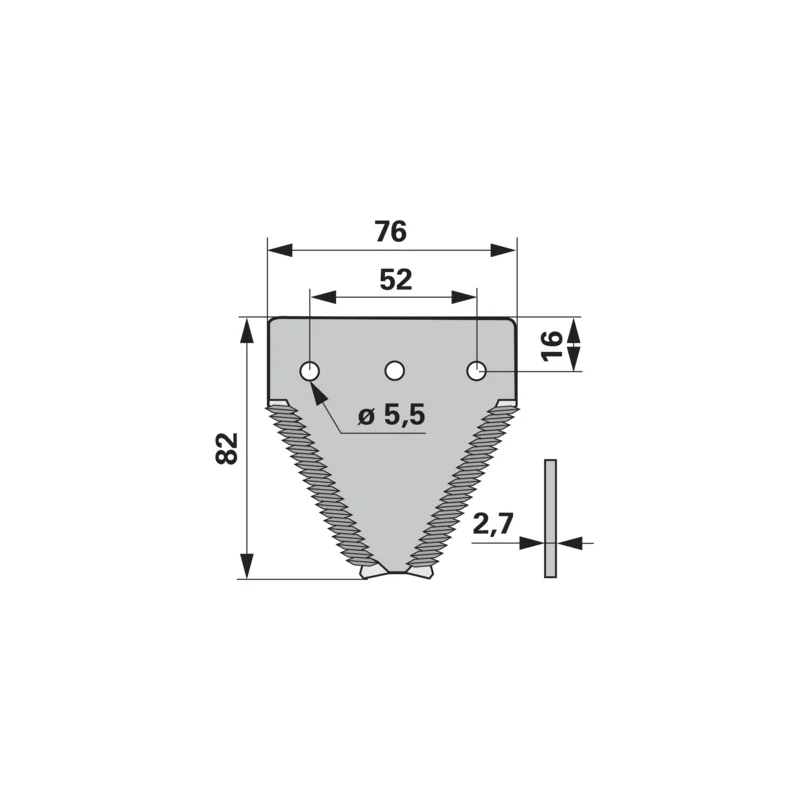 Radura - MC333 - Mower blade