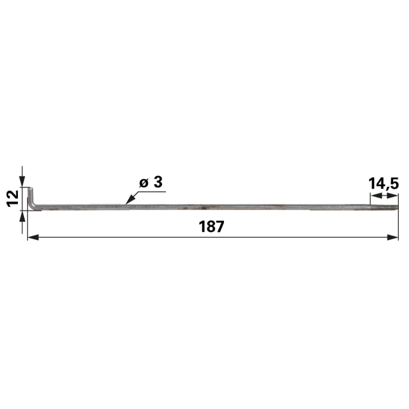 Rotax - 971602 - Regulator rod