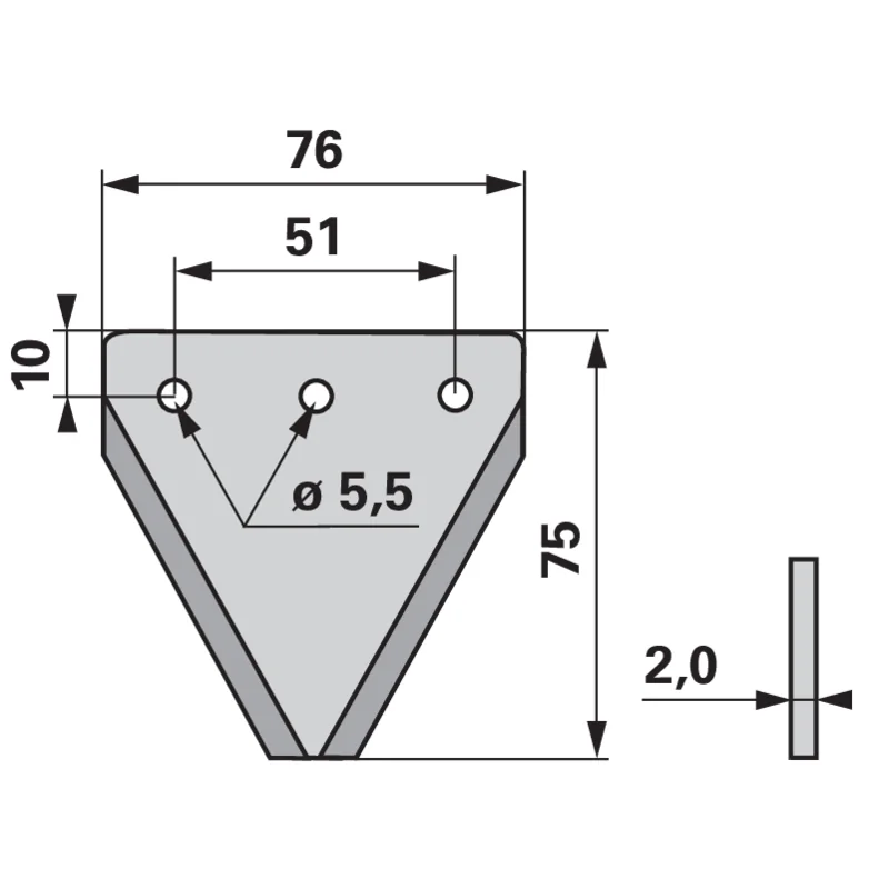 Schröckenfux - 100.6151 - Mower blade (Pack of 25)