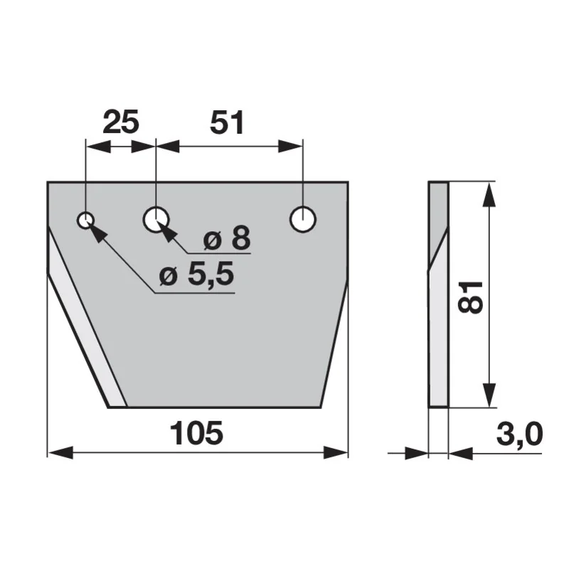 Schröckenfux - 1180A720057 - Cutter head blade
