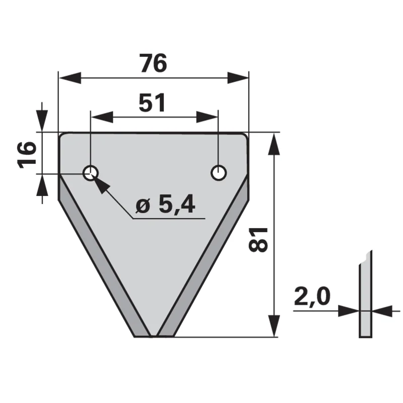 Schröckenfux - 1192720251 - Mower blade (Pack of 25)