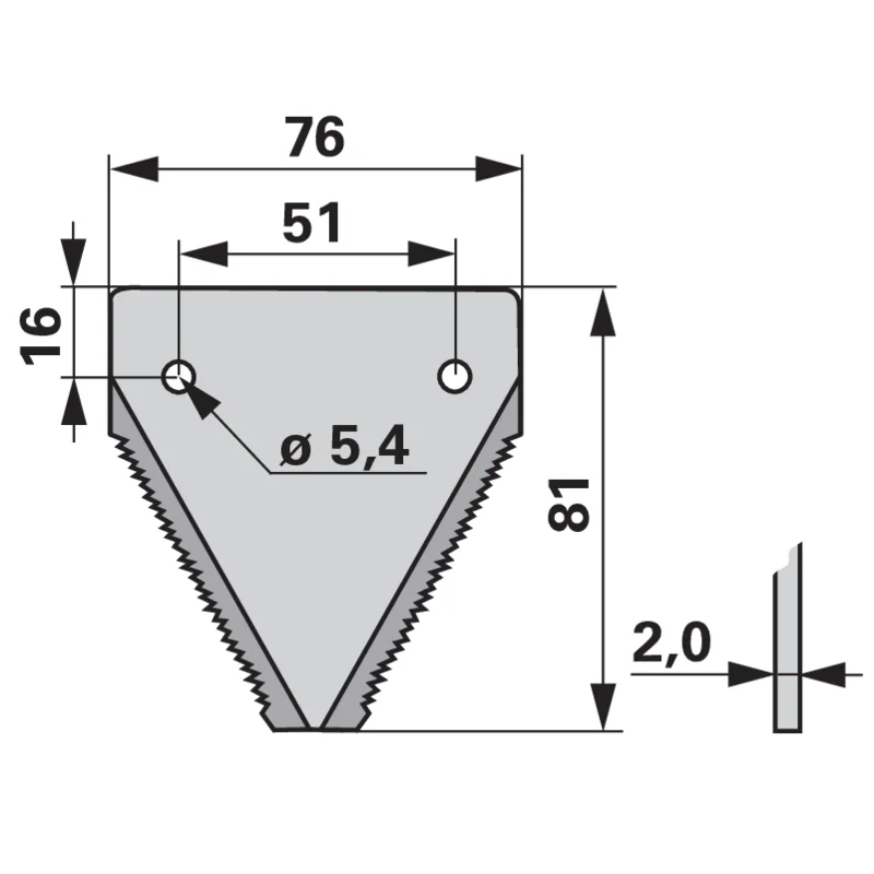 Schröckenfux - 1192720252 - Mower blade (Pack of 25)