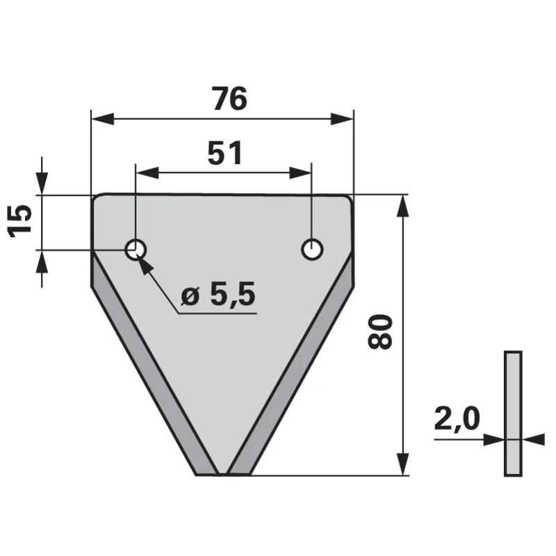 Schröckenfux - 130200010 - Mower blade (Pack of 25)