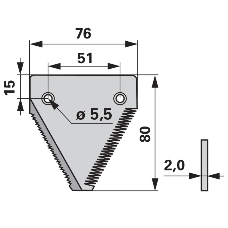 Schröckenfux - 130200580 - Interchangeable cutting blade