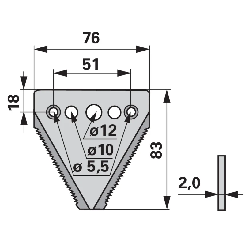 Schröckenfux - 257097 - Mower blade (Pack of 25)