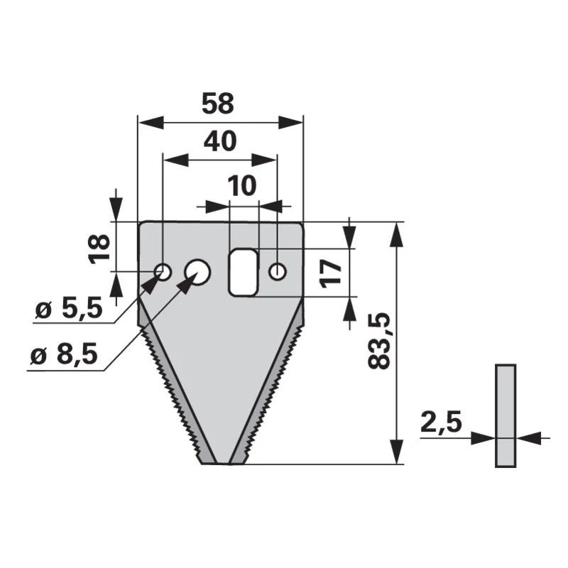 Schröckenfux - 257245 - Mower blade (Pack of 25)