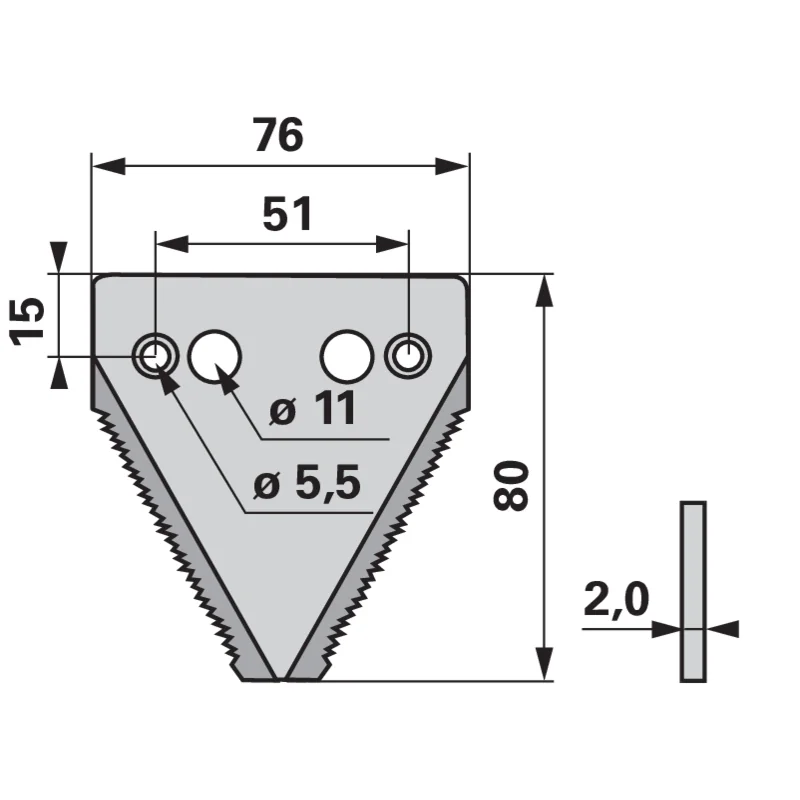 Schröckenfux - 3440201 - Mower blade (Pack of 25)