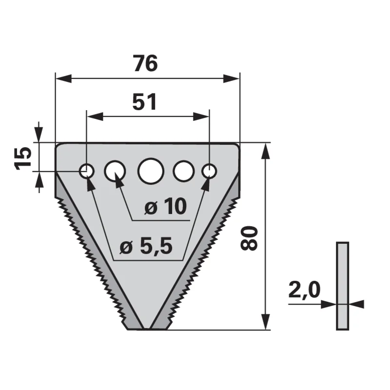 Schröckenfux - 3440561 - Mower blade (Pack of 25)