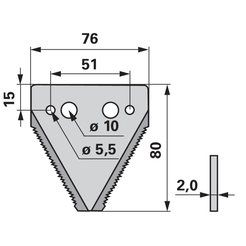 Schröckenfux - 600209 - Mower blade (Pack of 25)