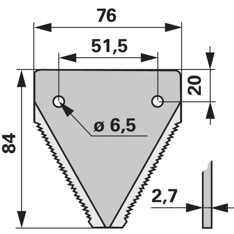 Schröckenfux - 611316 - Mower blade