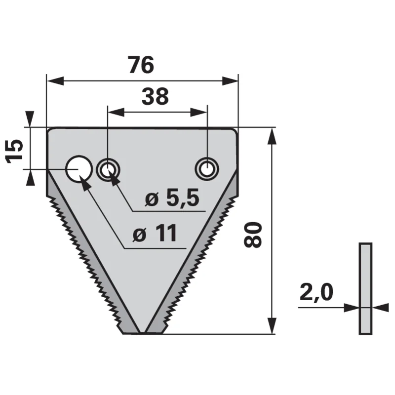 Schröckenfux - 630221 - Mower blade