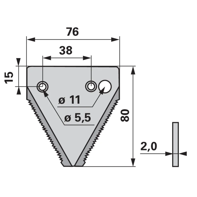 Schröckenfux - 640206 - Mower blade