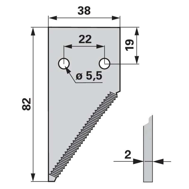 Schröckenfux - 790863M1 - End blade