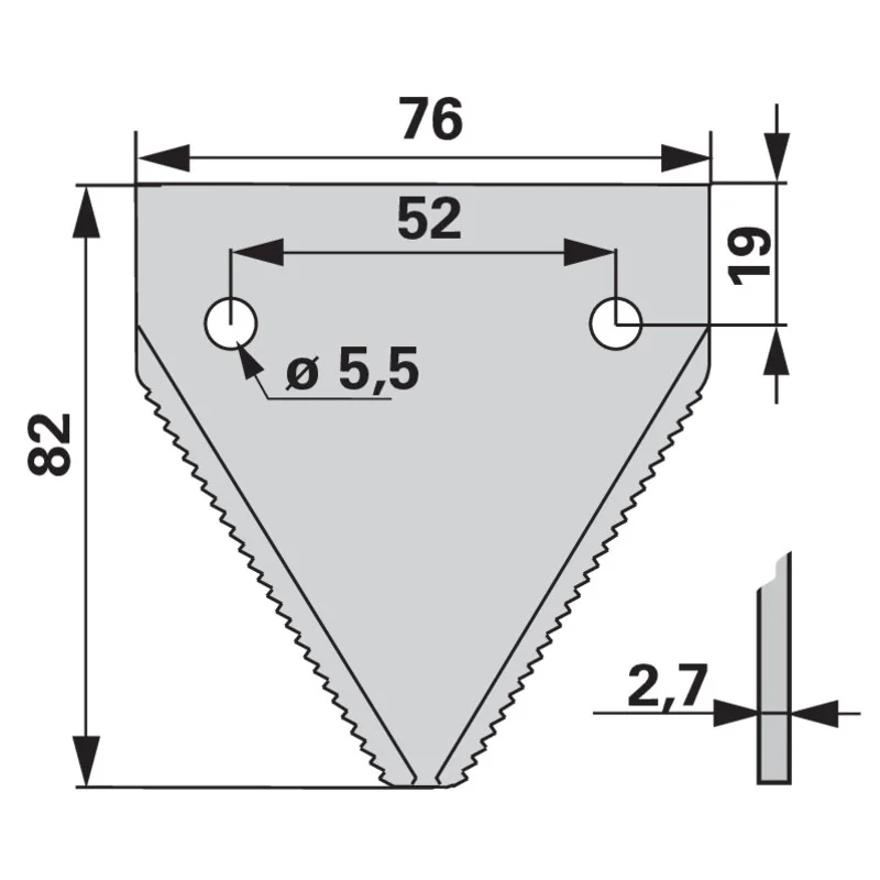Schröckenfux - 80365111 - Mower blade