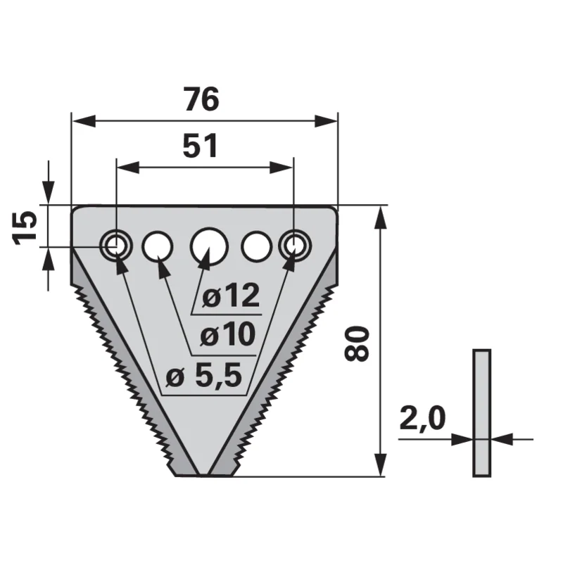 Schröckenfux - 933134 - Mower blade (Pack of 25)