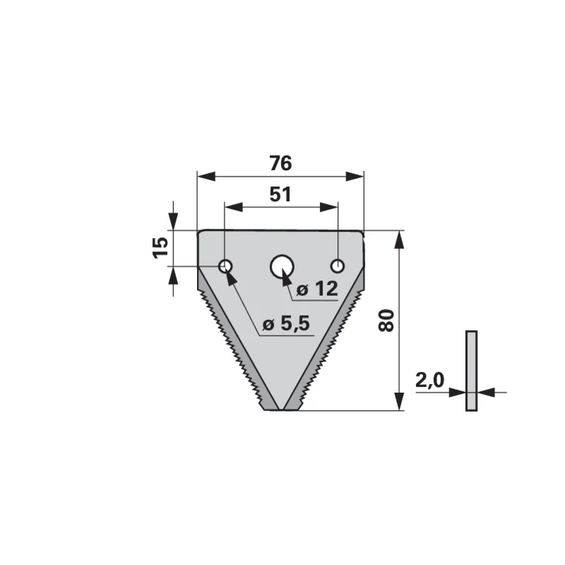 Schröckenfux - H130200040 - Mower blade (Pack of 25)