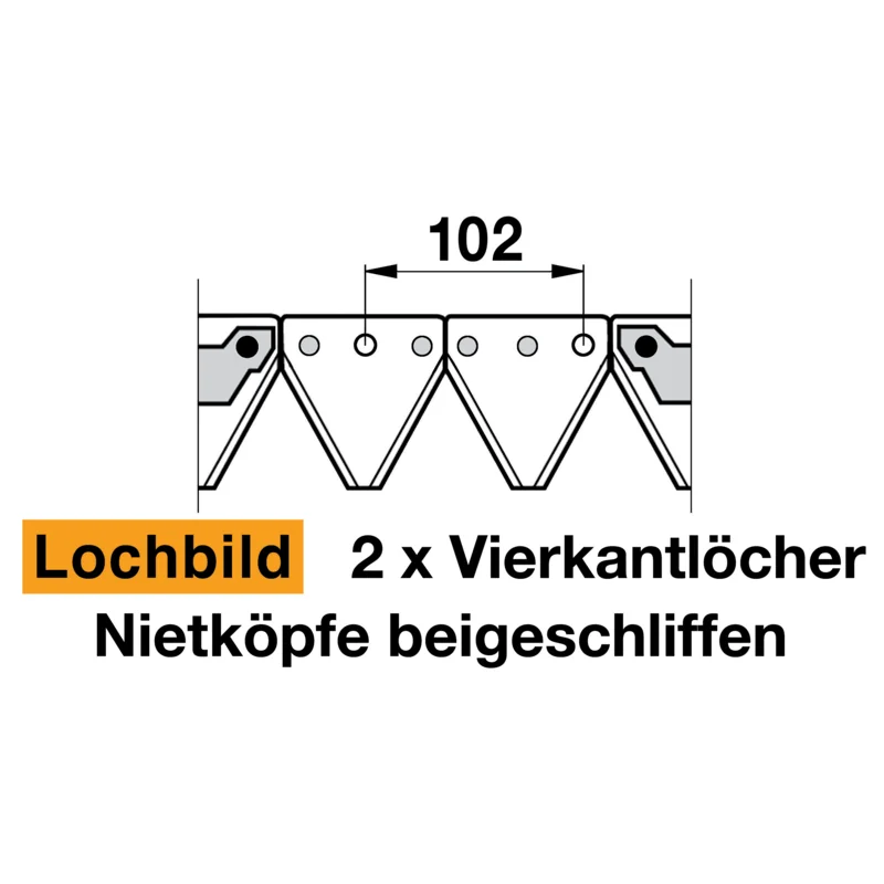 Schröckenfux - RM15818a2 - Mower blade