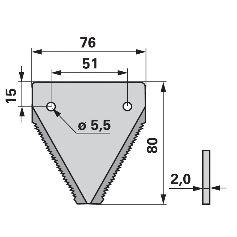Schröckenfux - RM58233 - Mower blade (Pack of 25)