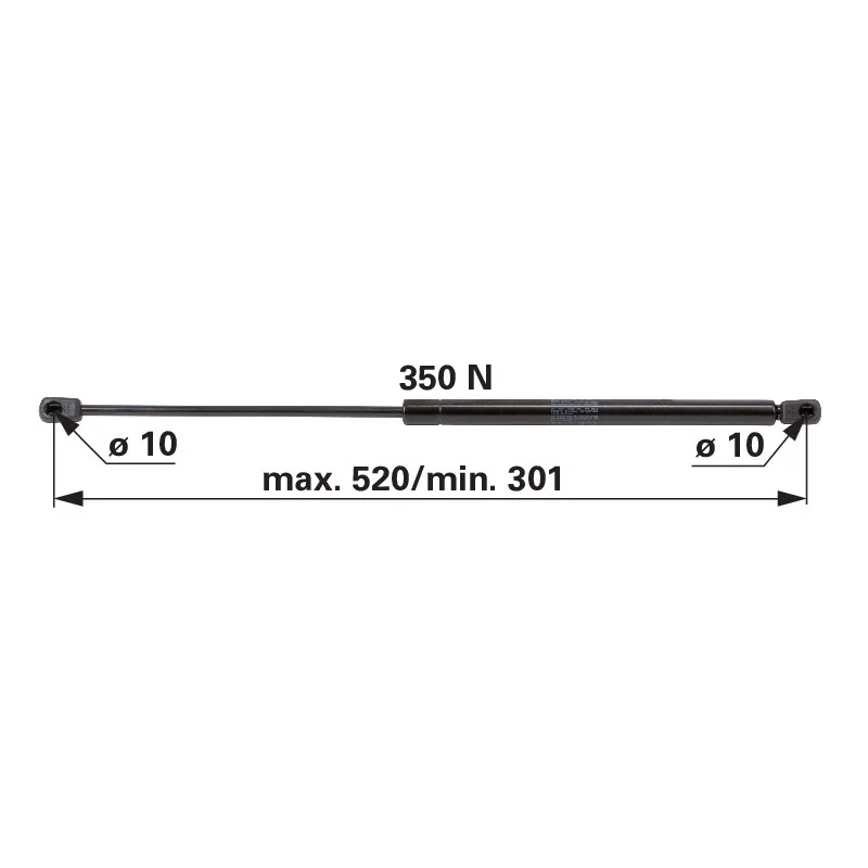 Stabilus - 0.9208.140.3 - Gas spring