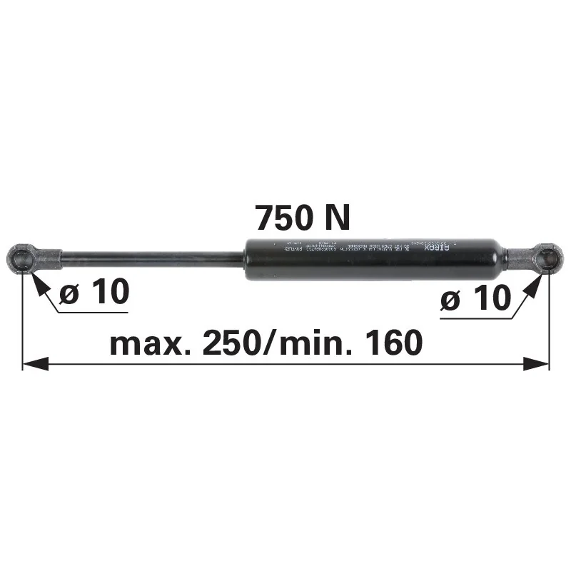 Stabilus - 04429617 - Gas spring