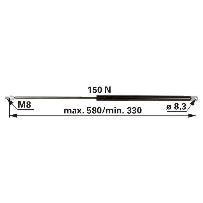 Stabilus - 1-99-976-005 - Gas spring