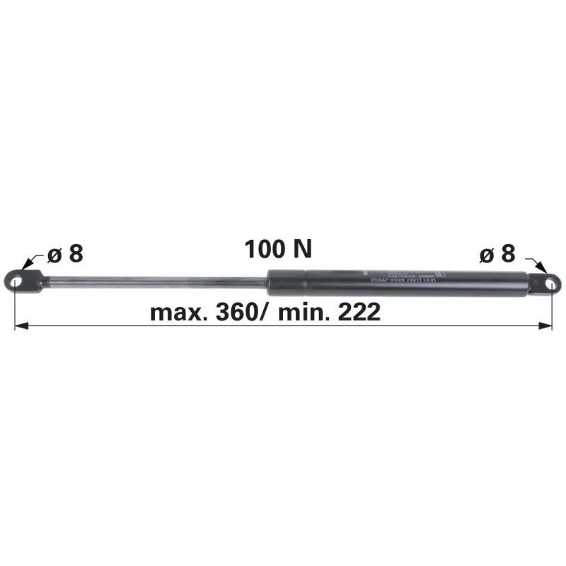 Stabilus - 6-100.10.360 - Gas spring