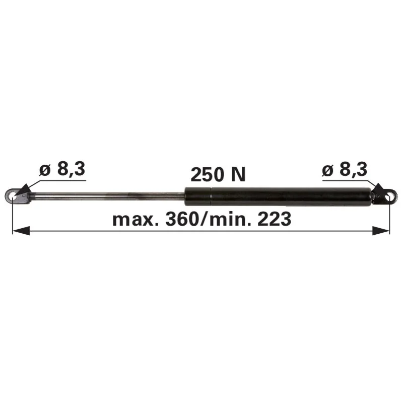 Stabilus - 6-100.25.360 - Gas spring