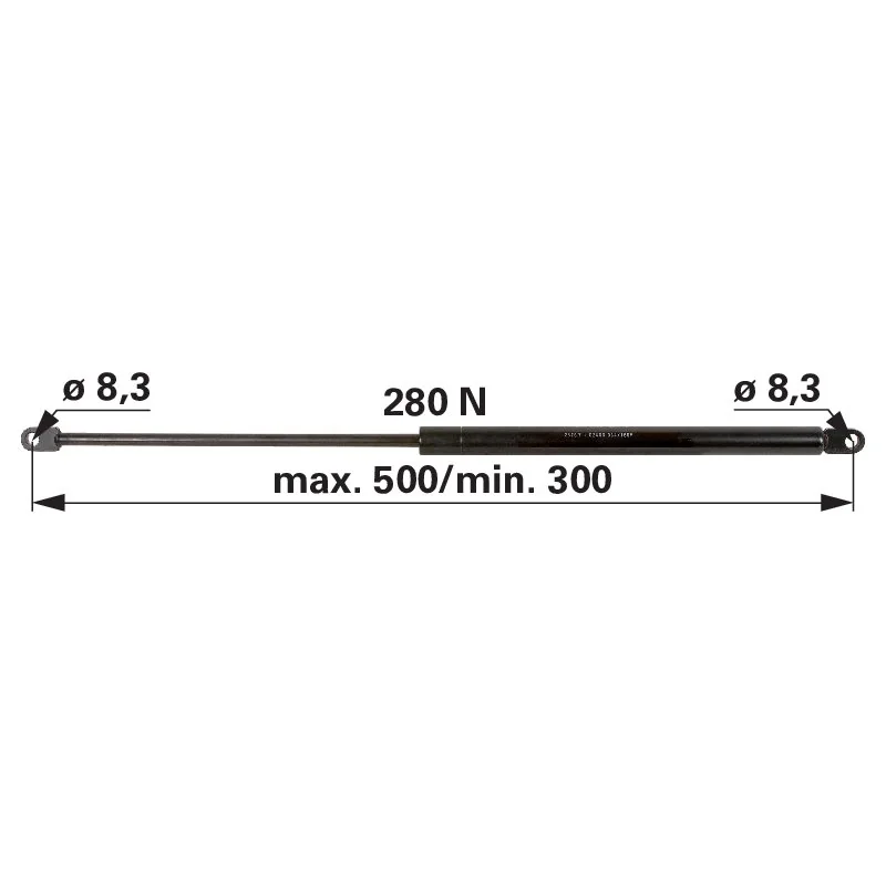 Stabilus - 6-100.28.500 - Gas spring